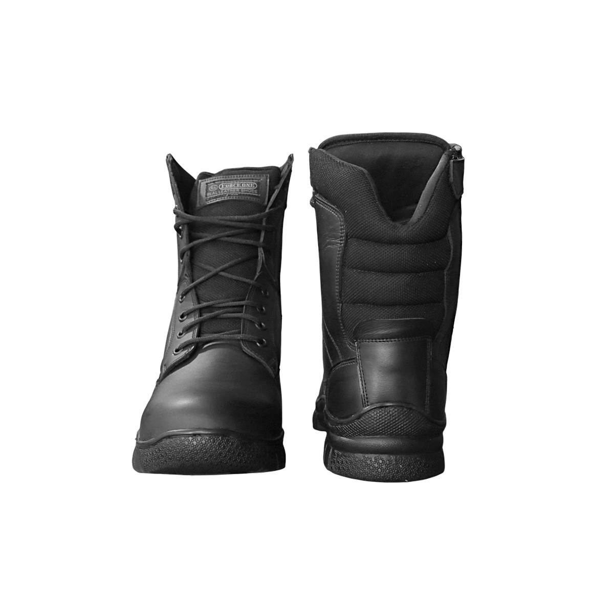 Black Side Zip Duty Boots