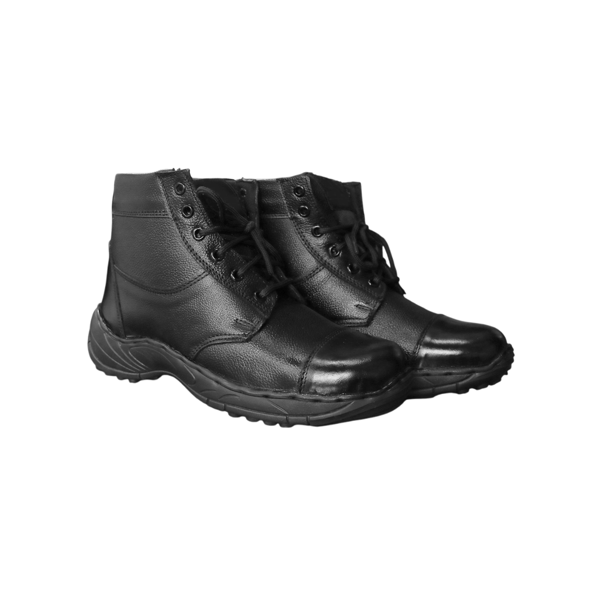 Black Low-Cut Work Utility Boots